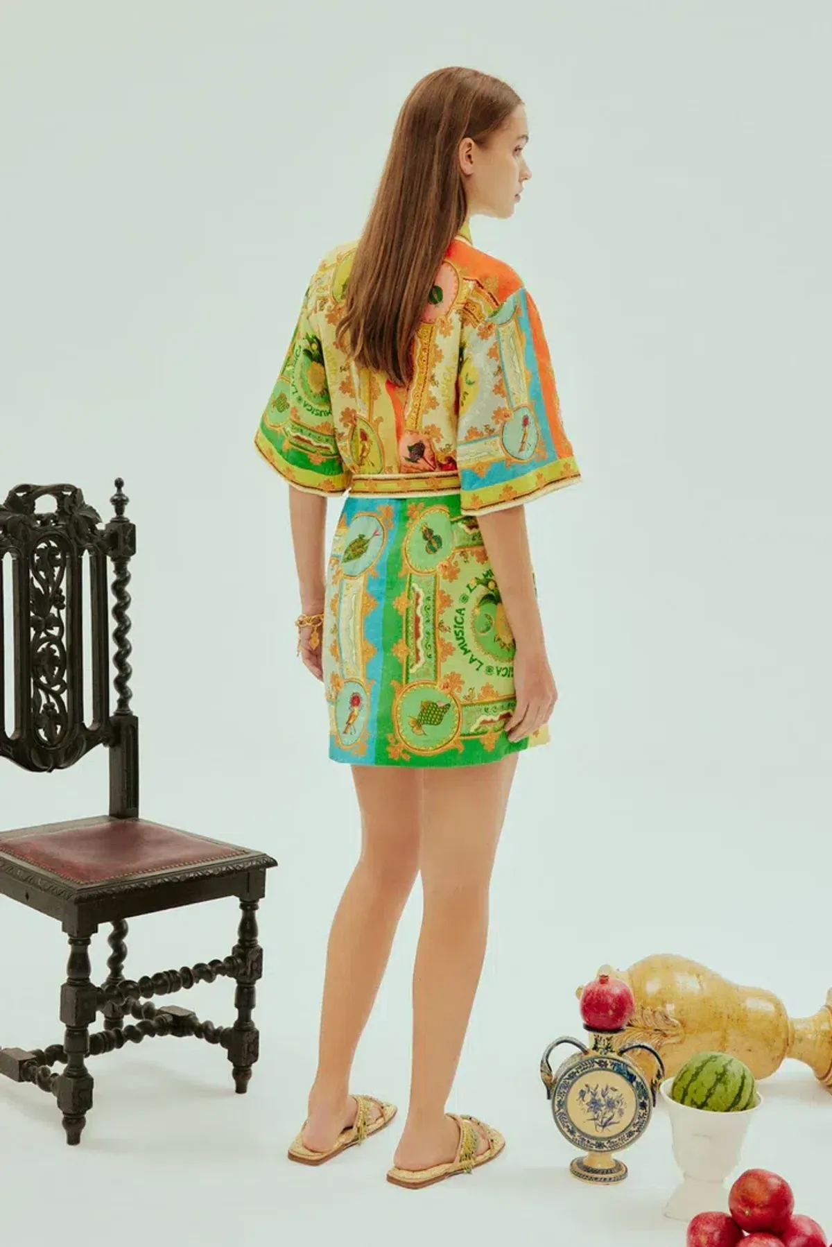 Alemais La Musica Mini Dress Floral Multi Size 12 - Image 2