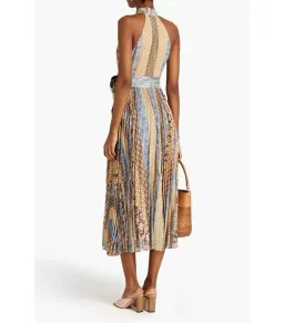 Zimmermann Sunray Picnic Patchwork Effect Midi Dress Multi Size 1 / AU 10 for rent on The Volte - image 2