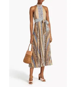 Zimmermann Sunray Picnic Patchwork Effect Midi Dress Multi Size 1 / AU 10 for rent on The Volte - image 1