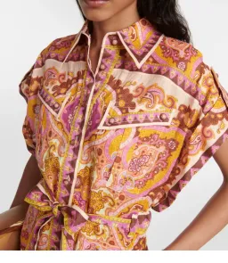 Zimmermann Halcyon Playsuit Pink Rose Size 12/M for rent on The Volte - image 3