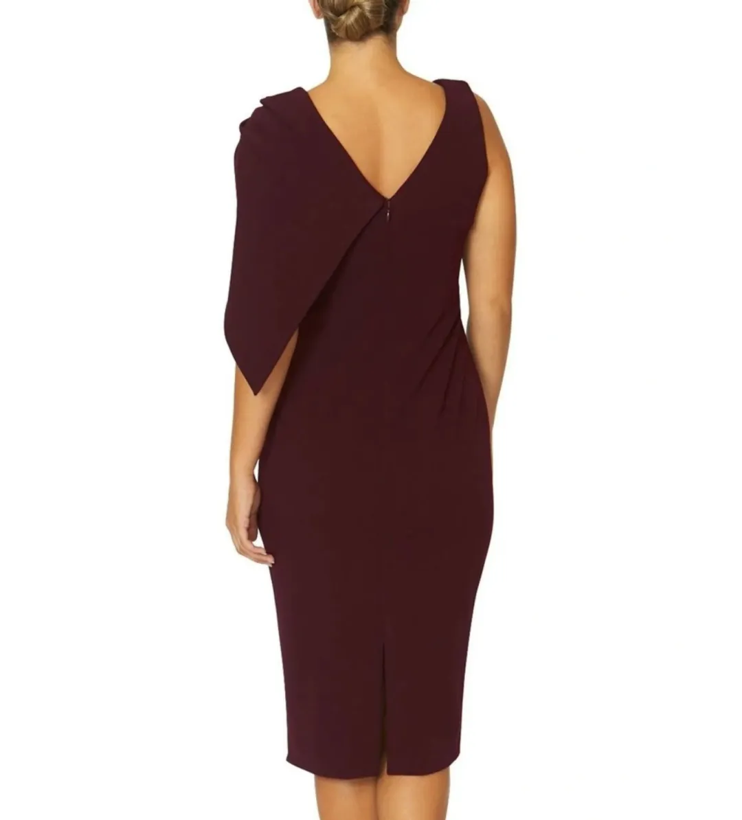 Anthea Crawford Freya Merlot Dress Wine Size 18 for rent on The Volte - main image