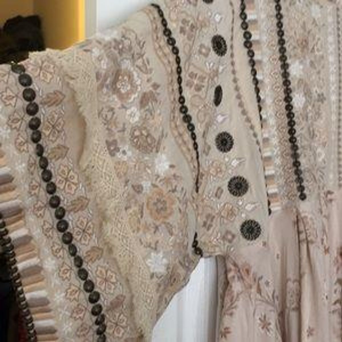 Spell Arabian Jewel Dress Cream Size 8 - Image 3