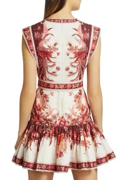 Zimmermann Wavelength Mini Dress Print Size 0/Au 6 for rent on The Volte - image 2