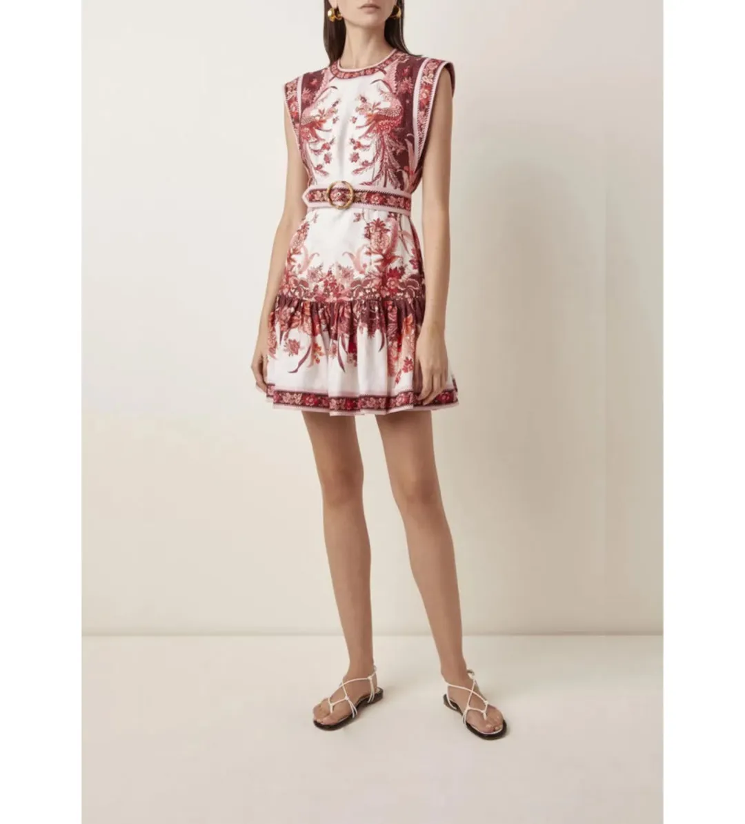 Zimmermann Wavelength Mini Dress Print Size 0/Au 6 for rent on The Volte - main image