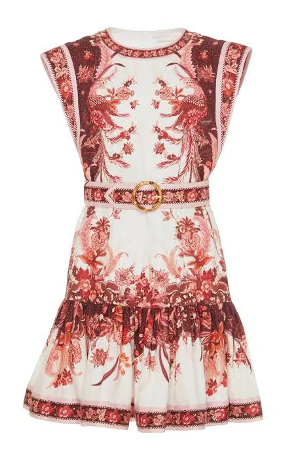 Zimmermann Wavelength Mini Dress Print Size 0/Au 6 - Image 3