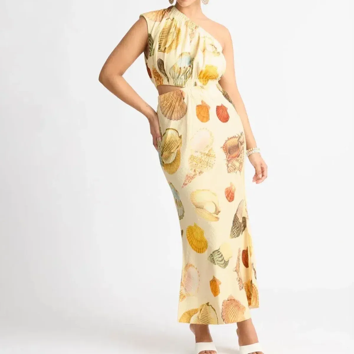 Sheike Sea Shore Maxi Dress Yellow Size 8 - Image 4