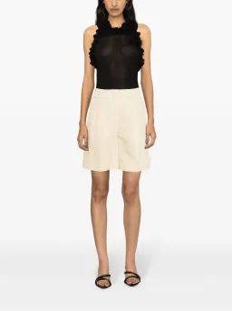 Zimmermann Matchmaker Ruffled Tank Top Knit Black Size 0 / AU 8 for rent on The Volte - image 3