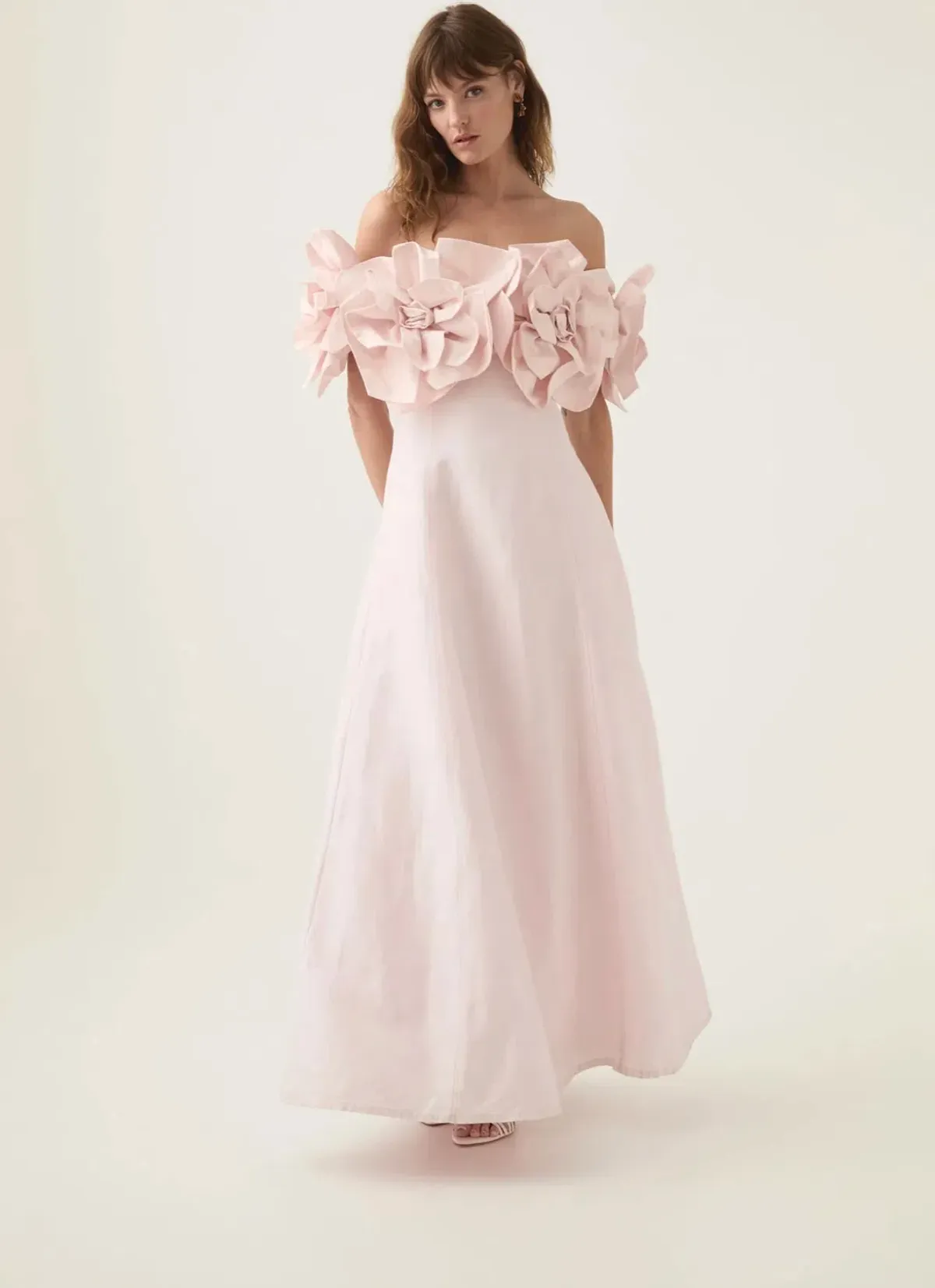 Aje Etta Midi Dress Pastel Pink Size AU 10 - Image 2