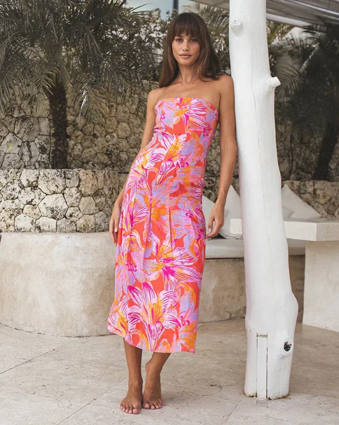 Winona Avalyn Midi Dress Floral Size 14 for rent on The Volte - main image
