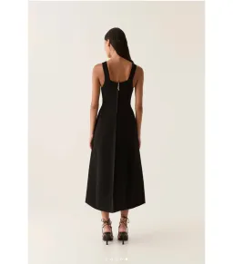 Aje Marisole Knit Midi Dress Black Size M / AU 10 for rent on The Volte - image 4