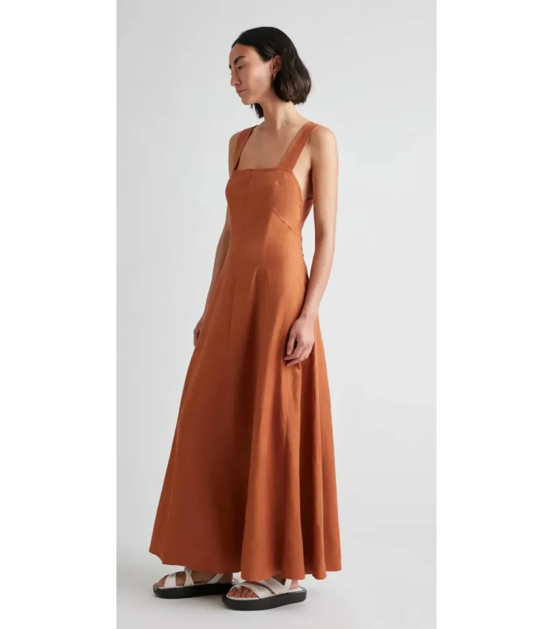 Camilla and Marc Anneli Maxi Dress in Dark Orange Size AU 10 for rent on The Volte - main image