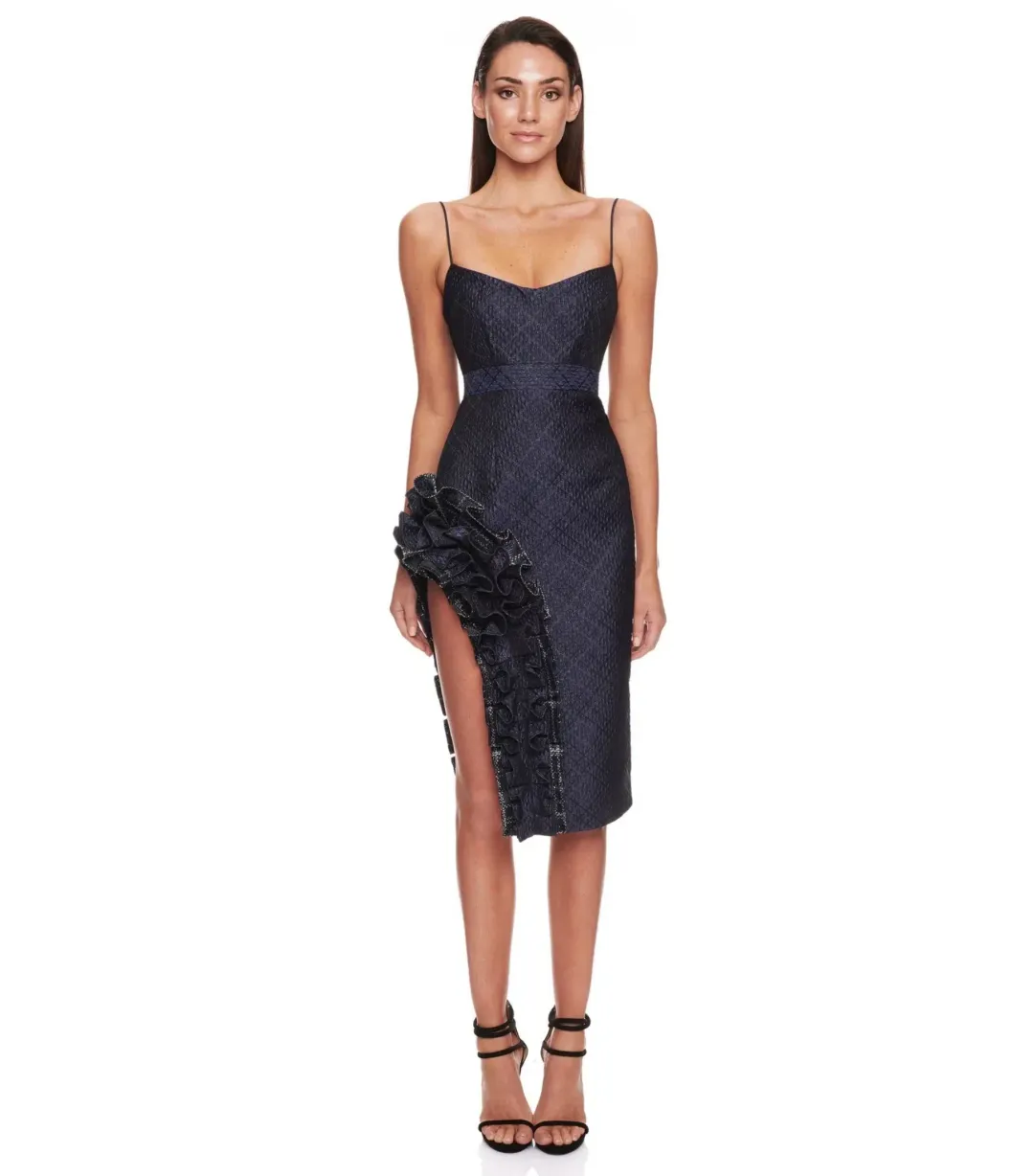 Eliya the Label Midi Dress Navy Size AU 10 for rent on The Volte - main image