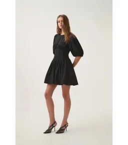 Aje Billie Corded Mini Dress Black Size AU 10 for rent on The Volte - image 3