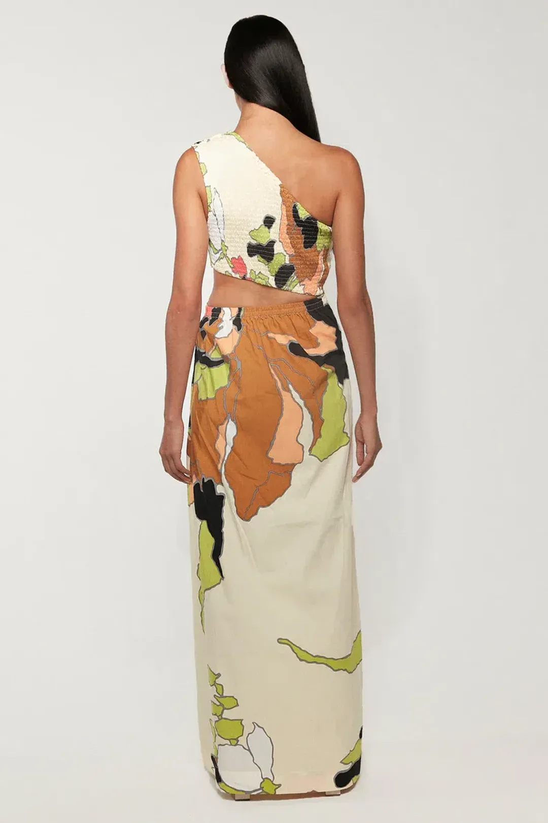 SWF Asymmetric Cut Out Maxi Dress Picture Perfect Size 6 for rent on The Volte - main image