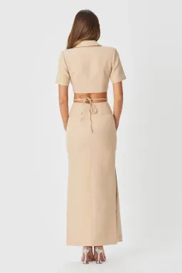 Bianca & Bridgett Amora Sand Set Nude Size 10 for rent on The Volte - image 2
