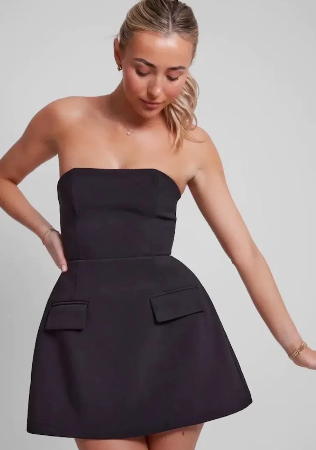 Odd Muse The Ultimate Muse Strapless Mini Dress Black Size S / AU 8 for rent on The Volte - main image