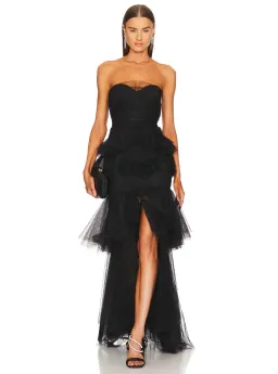 Michael Costello x Revolve Alai Gown Black Size 8 for rent on The Volte - image 1