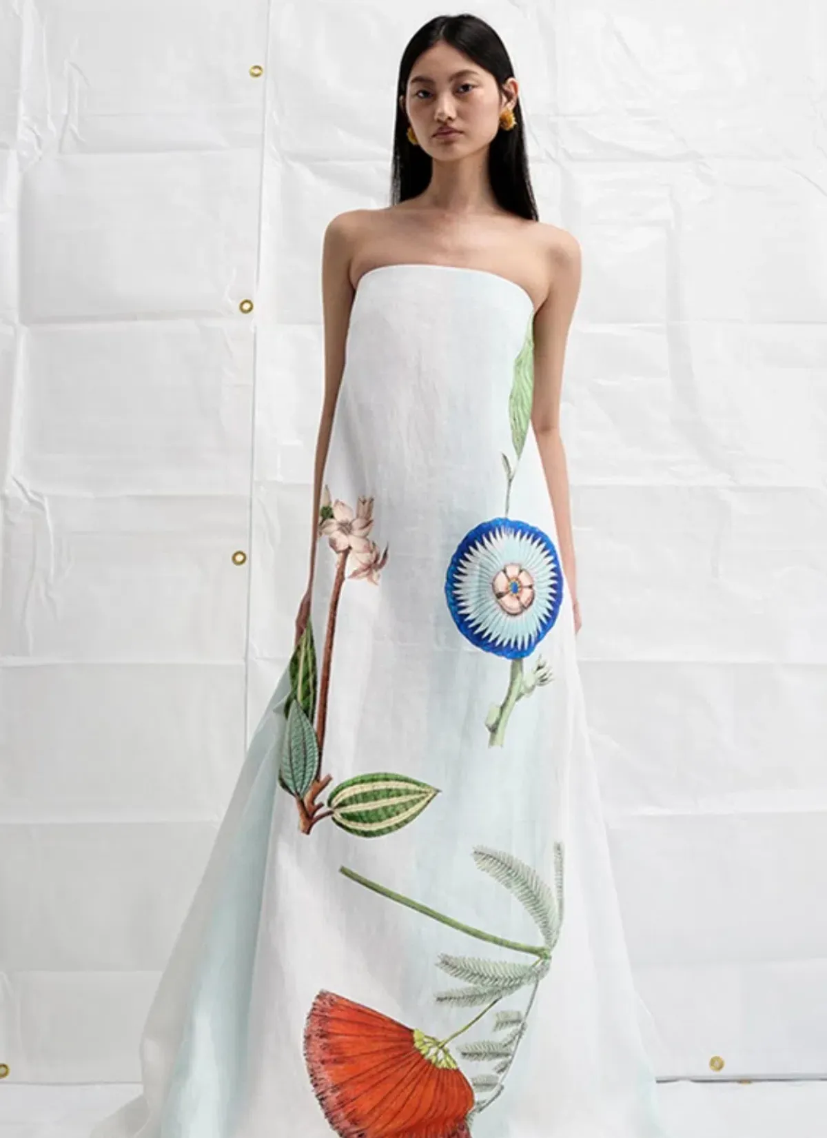 Oroton Grand Floral Gown Multi Size 8 - Image 5