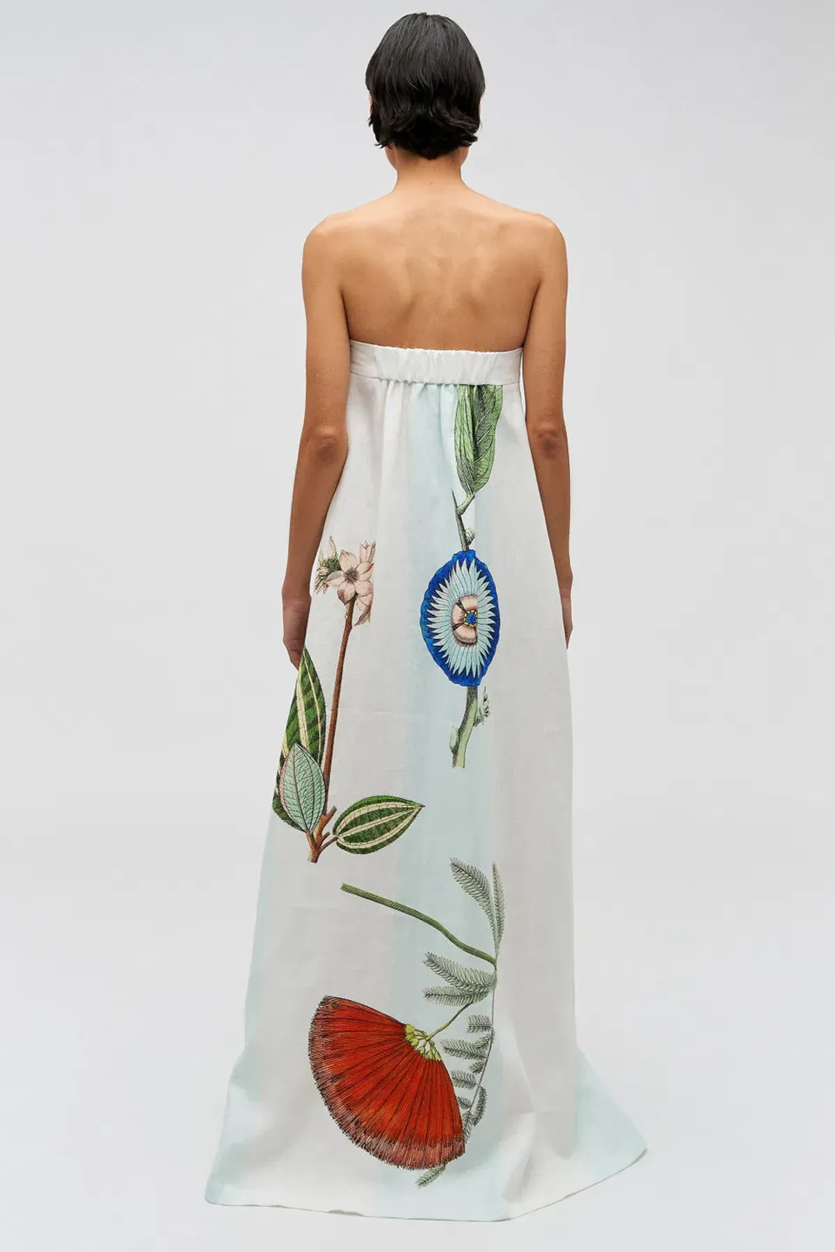 Oroton Grand Floral Gown Multi Size 12 - Image 3