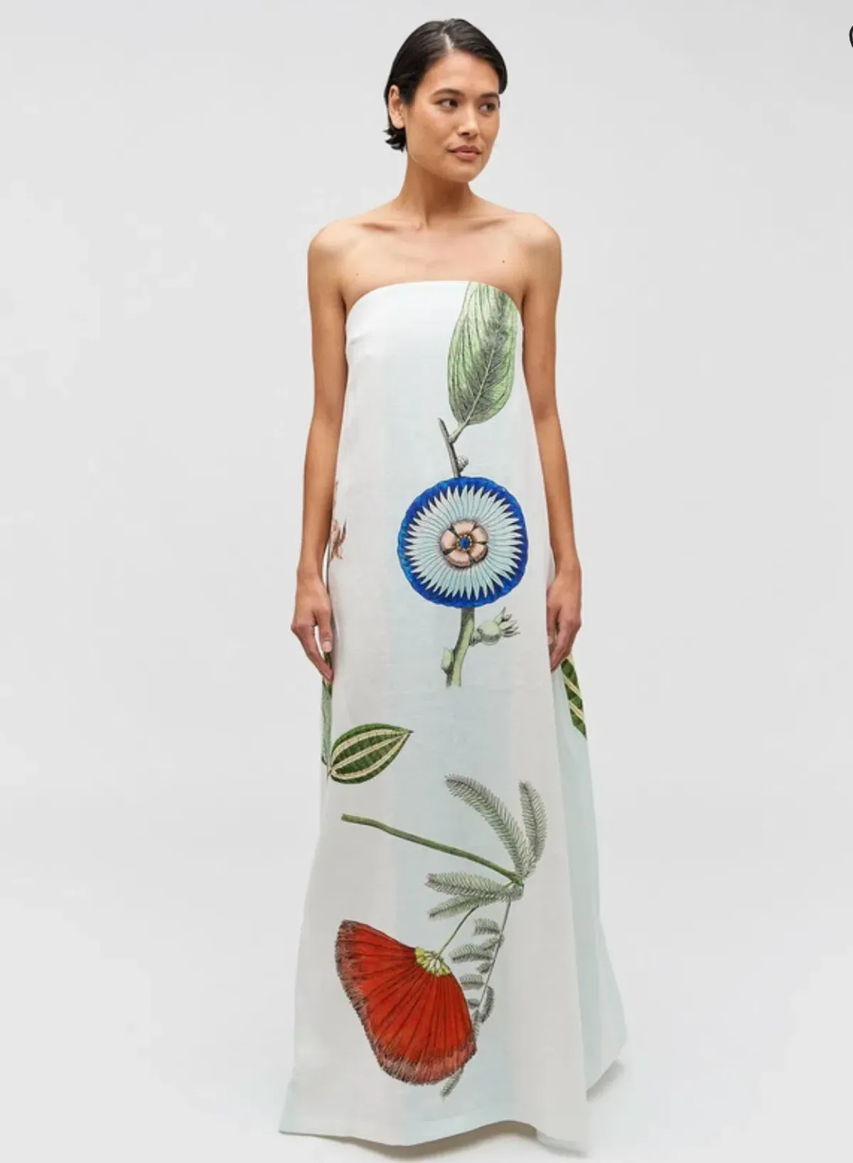 Oroton Grand Floral Gown Multi Size 12 - Image 2