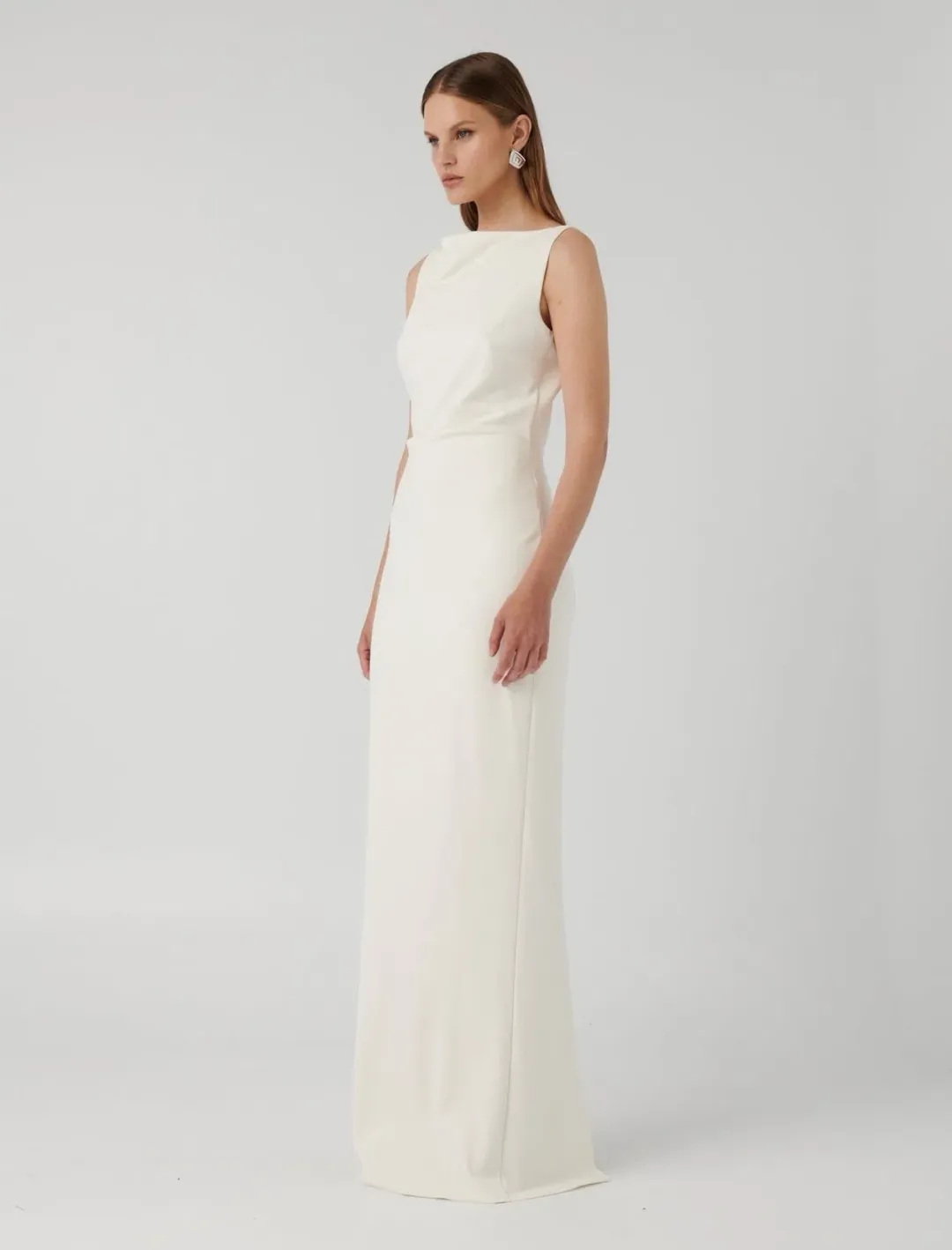 Effie Kats Verona Gown Ivory Size 10 for rent on The Volte - main image