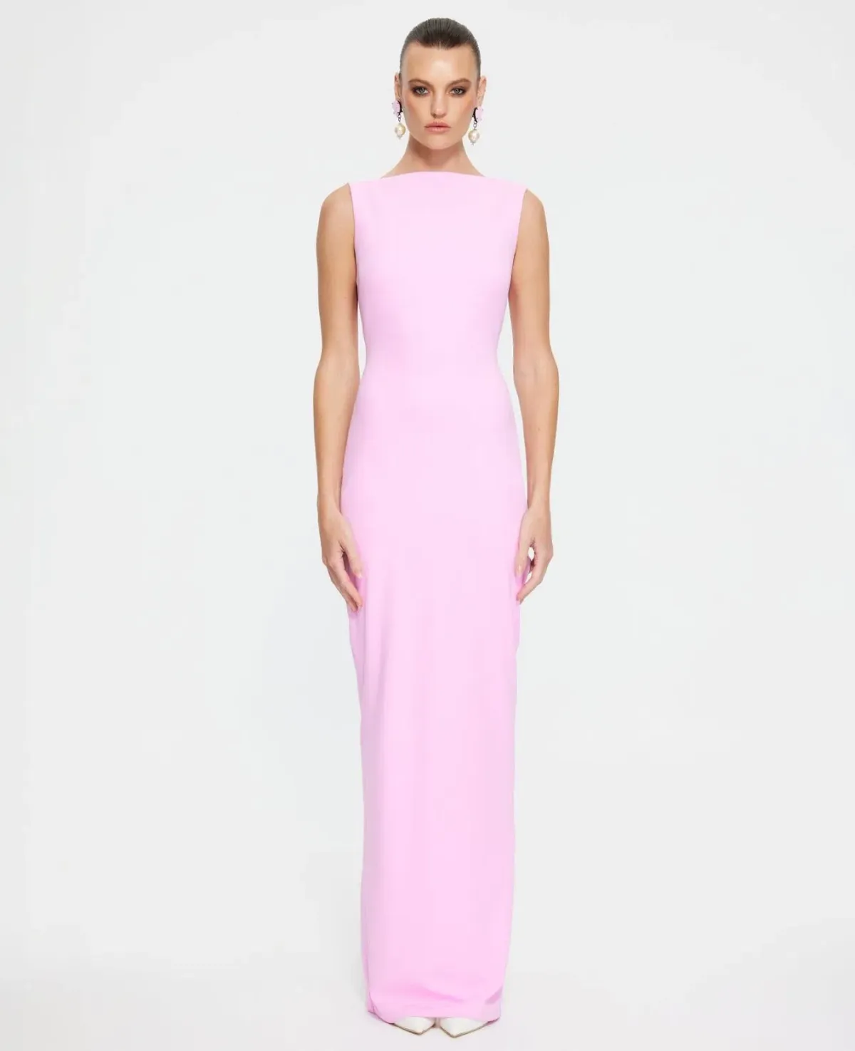 Effie Kats Verona Gown Taffy Pink Size 6 - Image 1