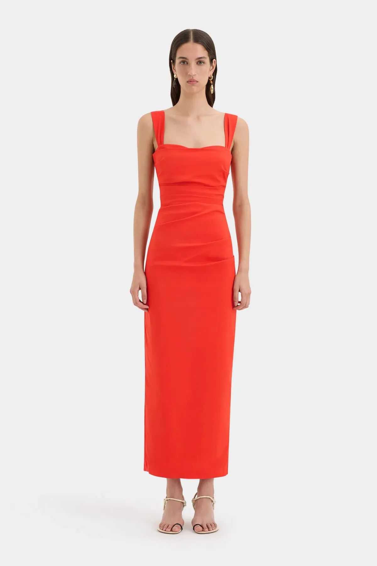 Sir the Label Dahlia Balconette Gown Tangerine Size 3 / AU 12 - Image 1