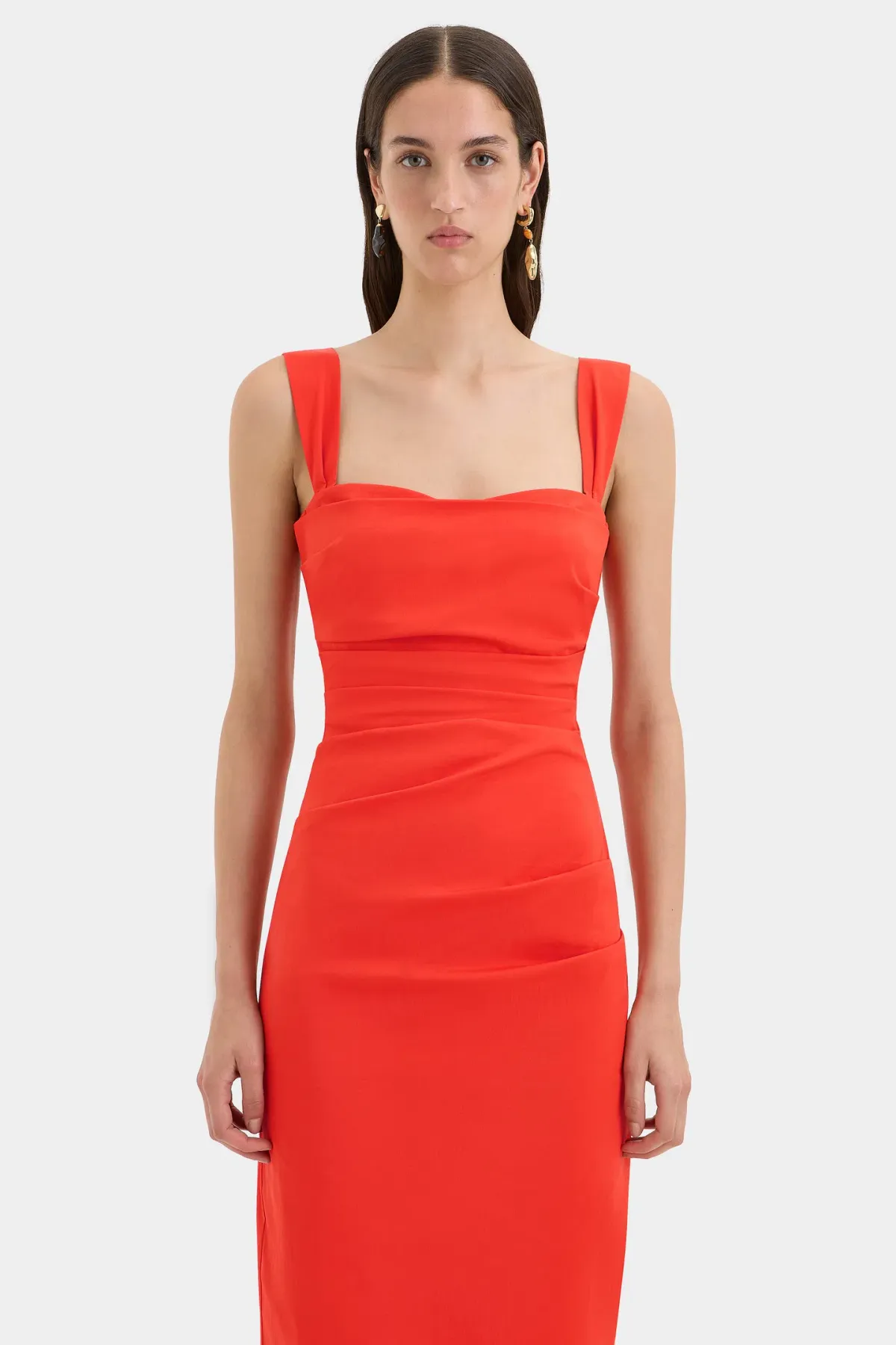 Sir the Label Dahlia Balconette Gown Tangerine Size 3 / AU 12 - Image 2