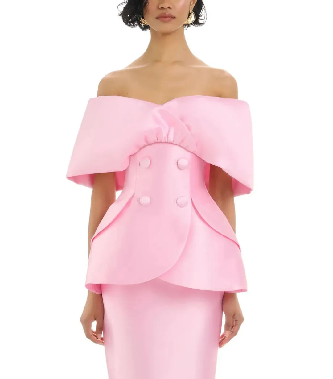 Eliya The Label Carmela Top and Maura Skirt Pink Size AU 8 for rent on The Volte - main image