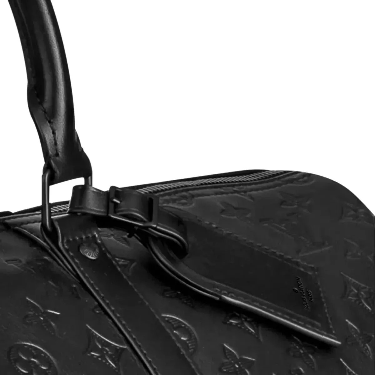 Louis Vuitton Keepall Bandoulière Duffle Bag Black - Image 3