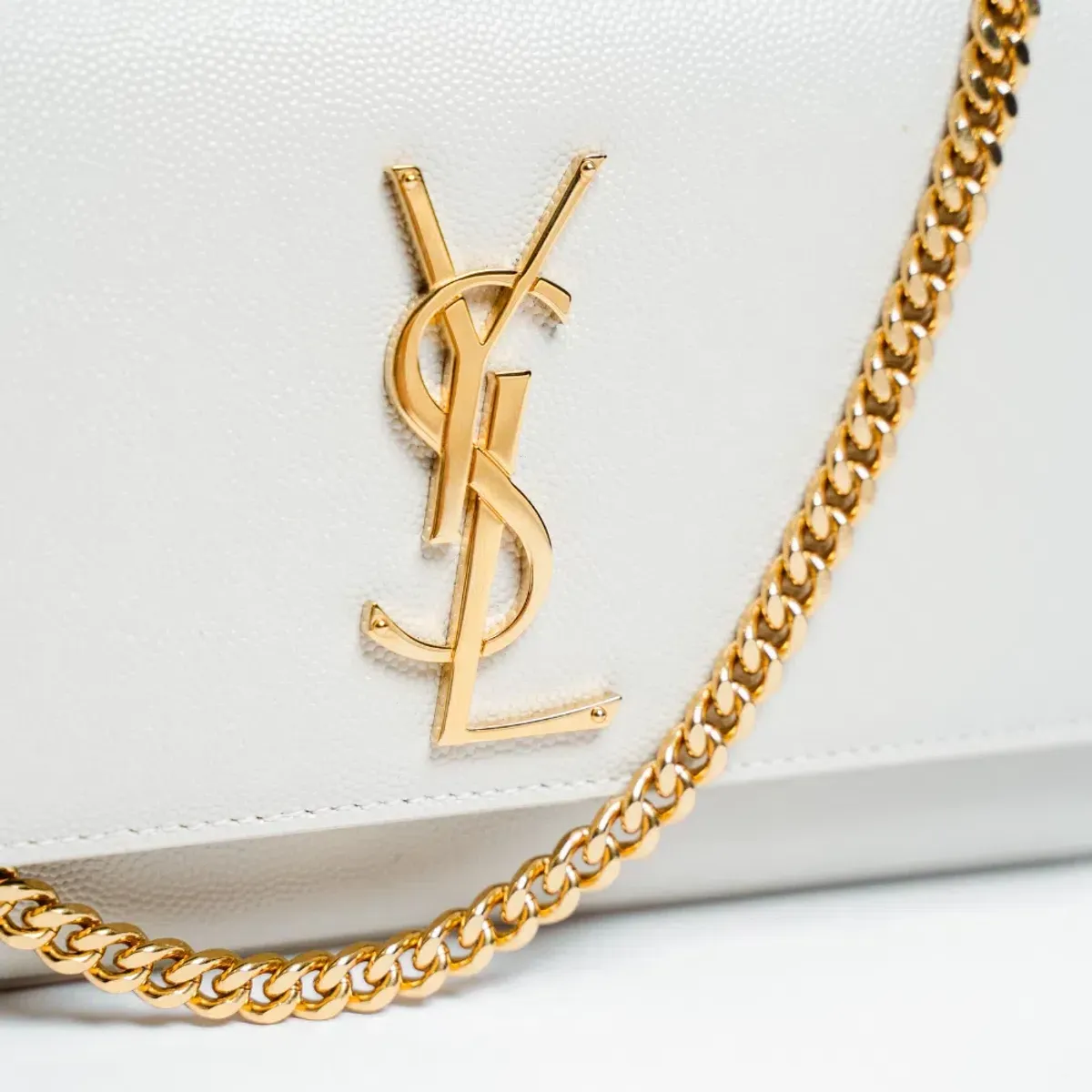 Saint Laurent Kate Small Bag Cream - Image 2