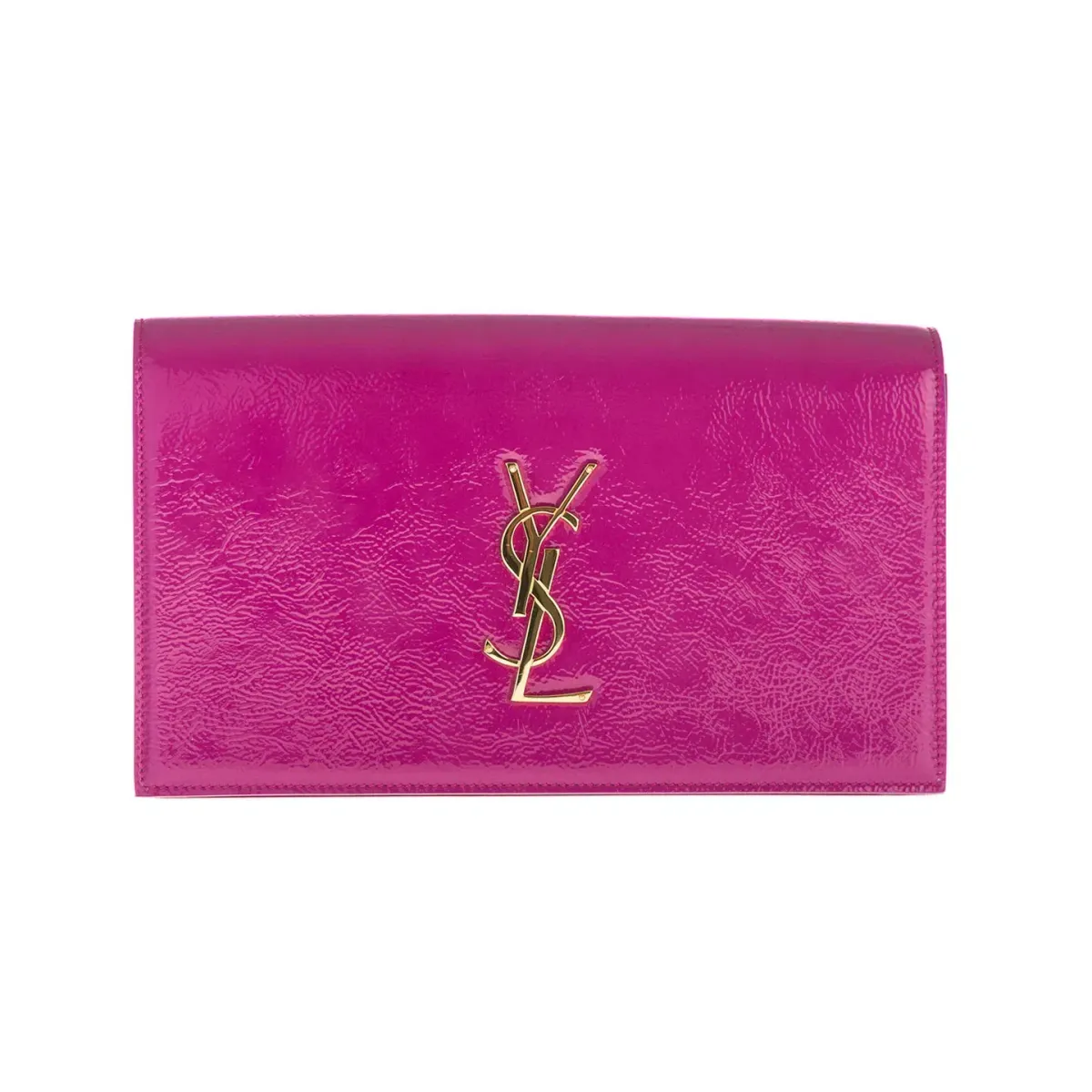 Saint Laurent Classic Kate Monogram Clutch Magenta - Image 1