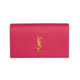 Saint Laurent Classic Kate Monogram Clutch Pink for rent on The Volte - image 1