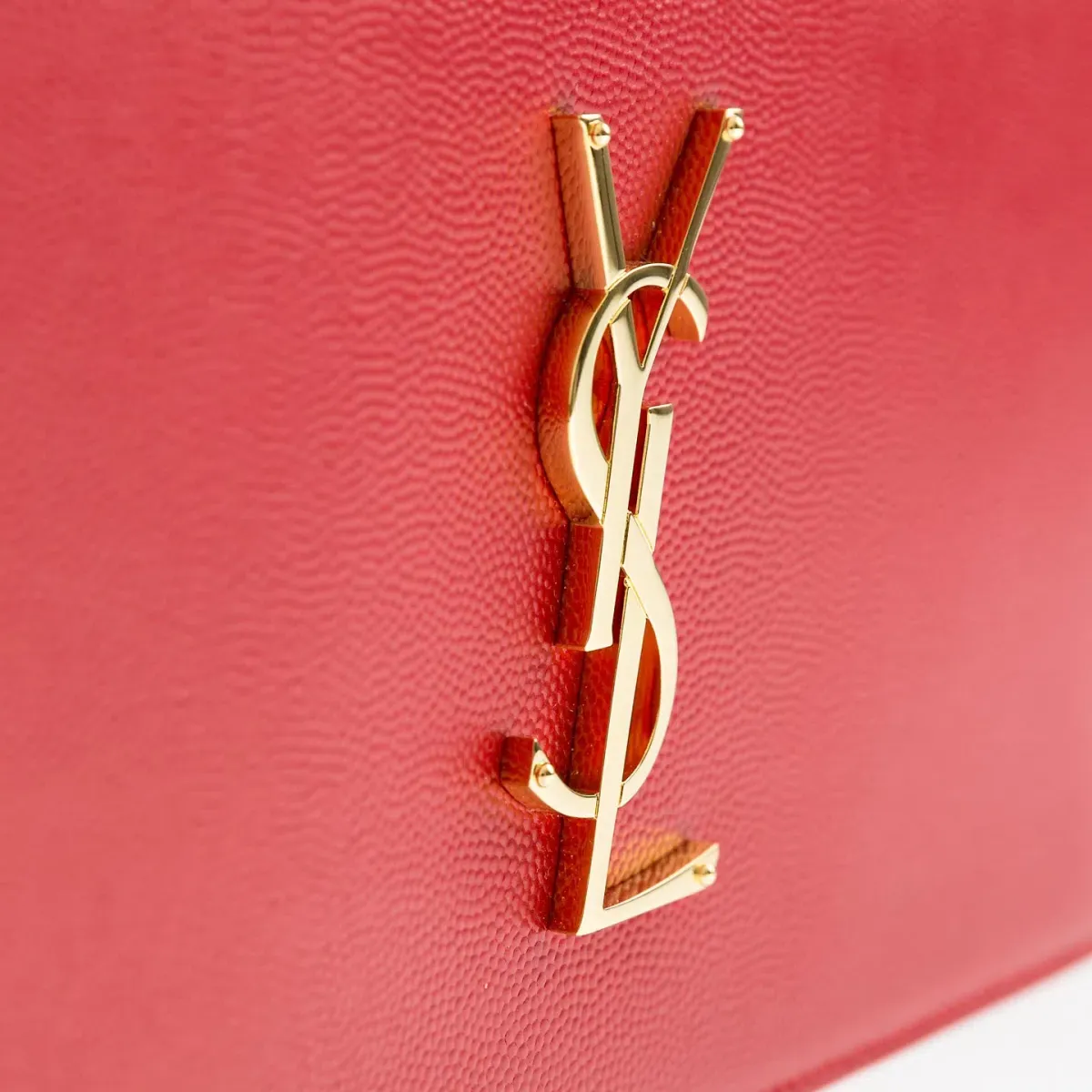 Saint Laurent Classic Kate Monogram Clutch Red - Image 2