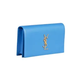 Saint Laurent Classic Kate Monogram Clutch Sky Blue for rent on The Volte - image 2
