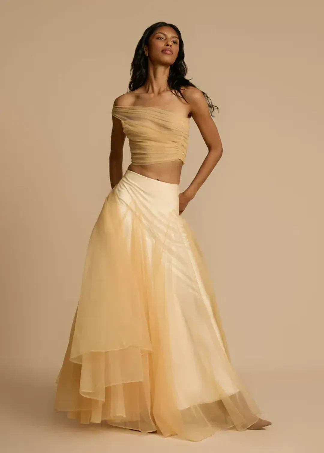 Arcina Ori Violetta Set Champagne Size L / AU 12 for rent on The Volte - main image