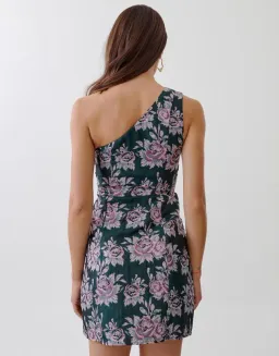 Tussah Natasha Mini Dress Emerald Floral Size AU 8 for rent on The Volte - image 2