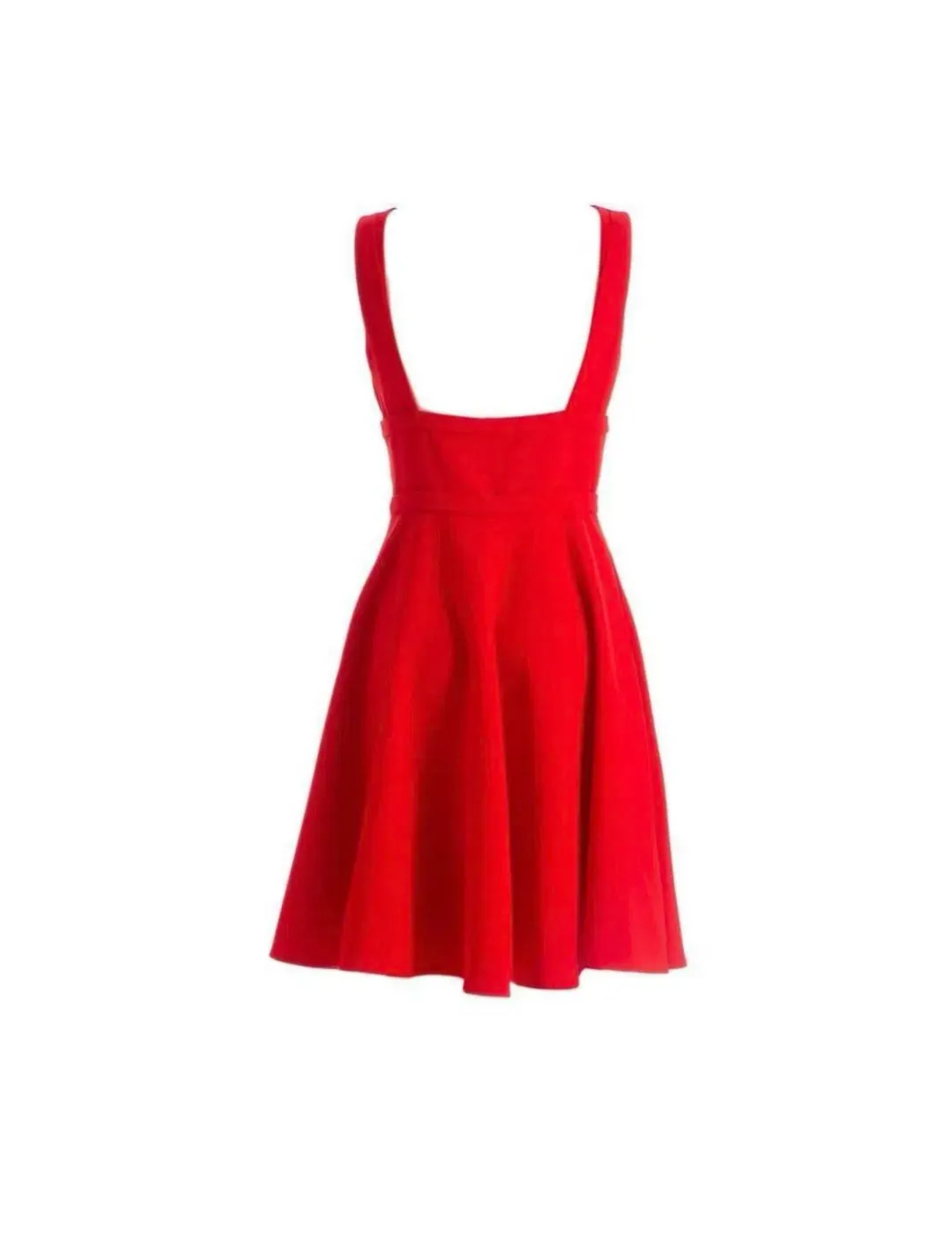 Miu Miu Bow Embellished Cady Crepe Dress Red Size AU 8 for rent on The Volte - main image