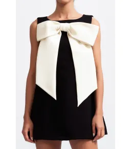 Sierra Darien Sleeveless Massive Ribbon Mini Dress in Black Size AU 8 for rent on The Volte - image 1