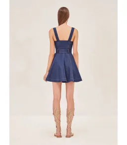 Alexis Danni Mini Denim Dress Blue Size XS / AU 6 for rent on The Volte - image 3