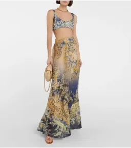 Zimmermann Tama Bralette Size 2 / AU 10 and Bias Flare Skirt Size 0 / AU 6 Set Forget Me Knots for rent on The Volte - image 2