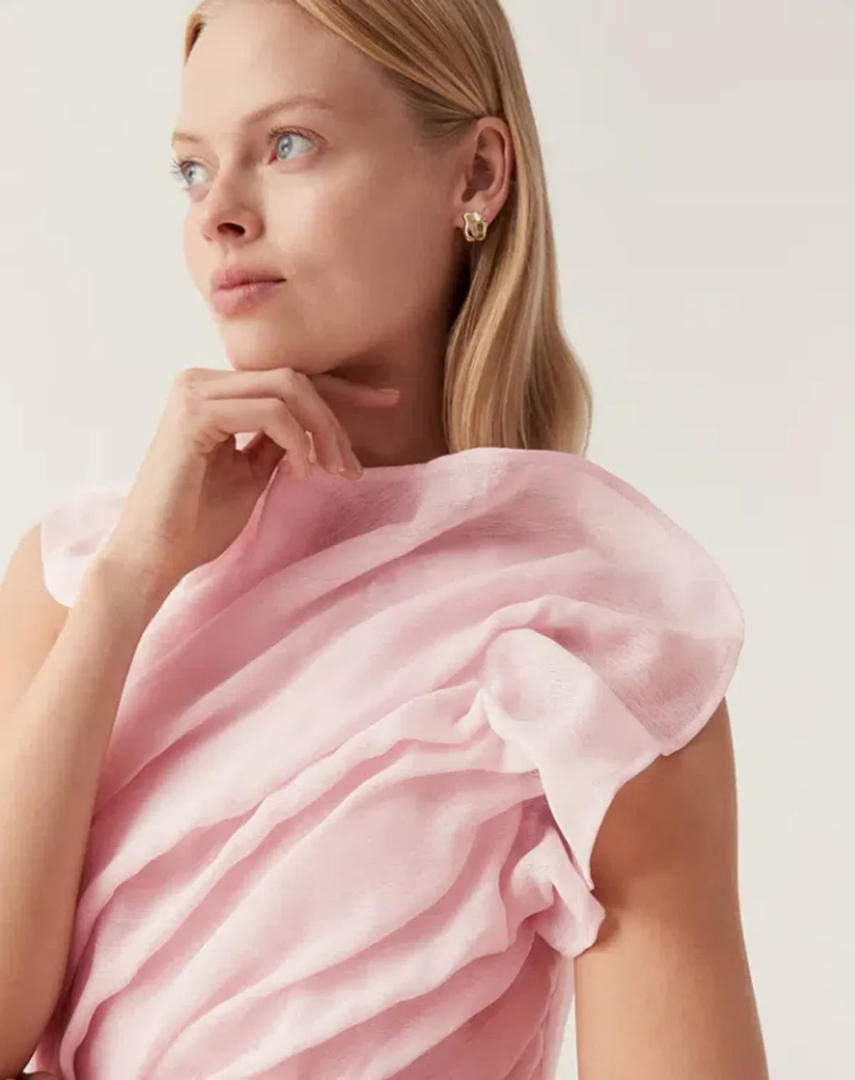 Aje Genesis Dress Soft Pink Size 12 - Image 3