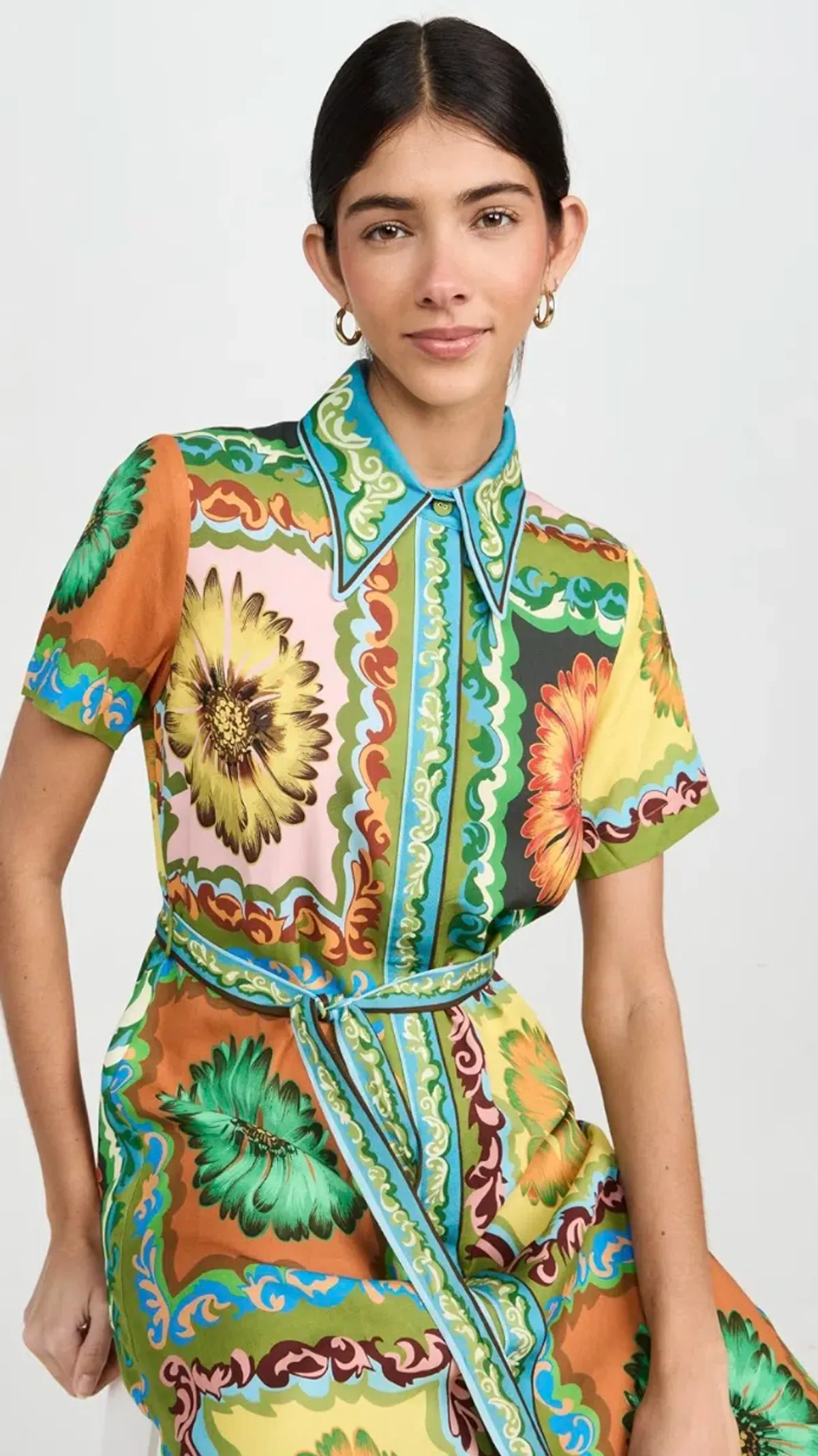 Alemais Disco Daisy Shirtdress Multicolour Size 10 - Image 6