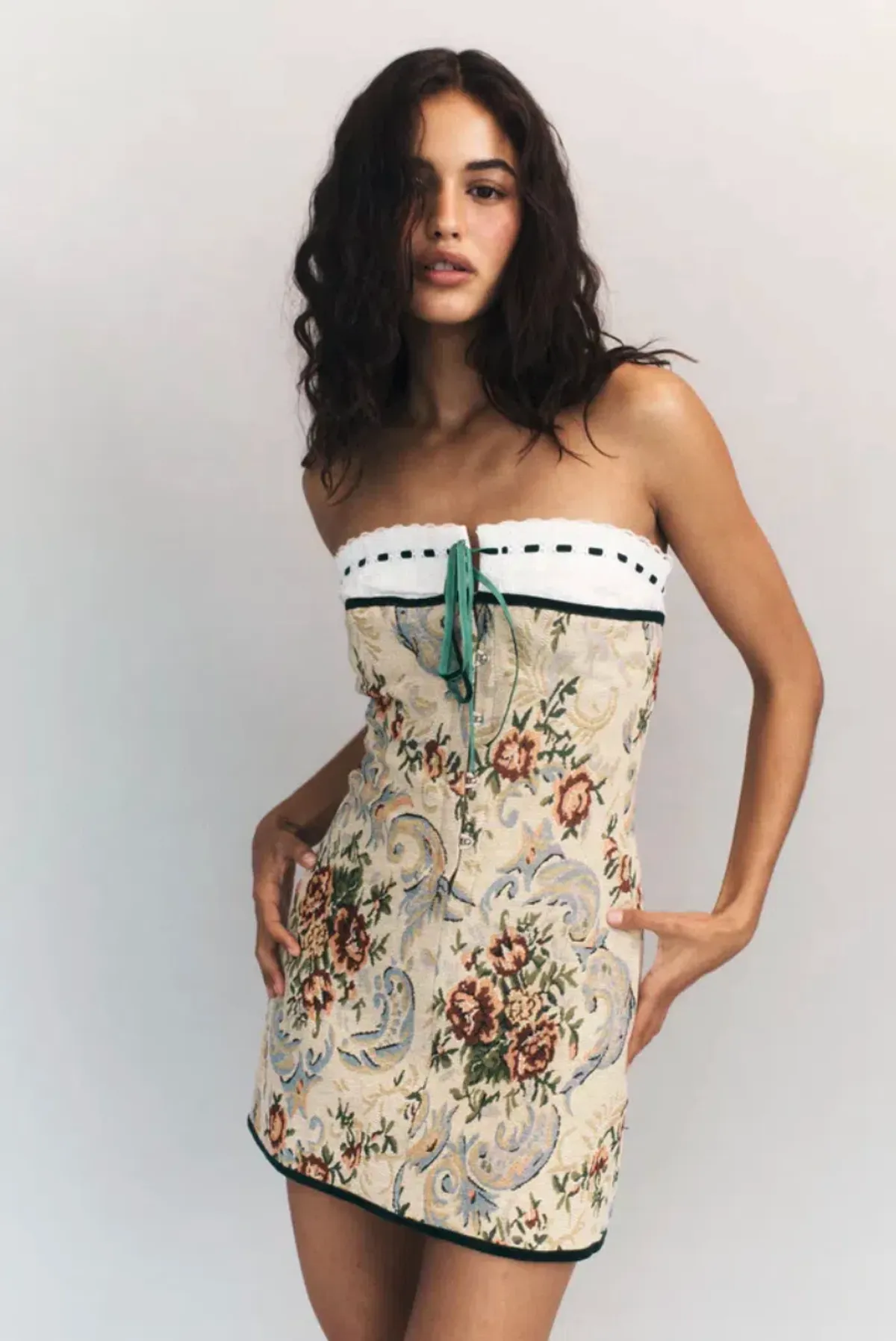 With Jean Sabrin Mini Dress in Tabi Size M / AU 8 for rent on The Volte - main image