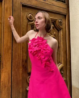 Acler Toren Mini Dress in Pink Size AU 10 for rent on The Volte - image 8