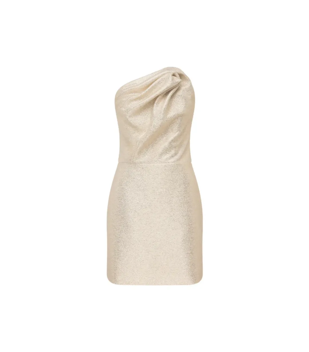 Manning Cartell Future Moderne Mini Dress Gold Size AU 8 for rent on The Volte - main image