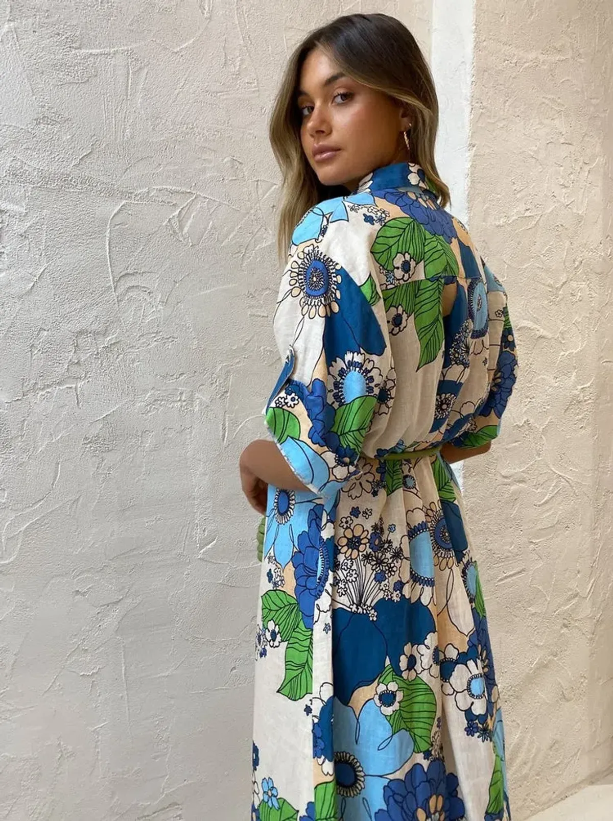 Alemais Farrah Shirtdress in Blue Size AU 10 - Image 3
