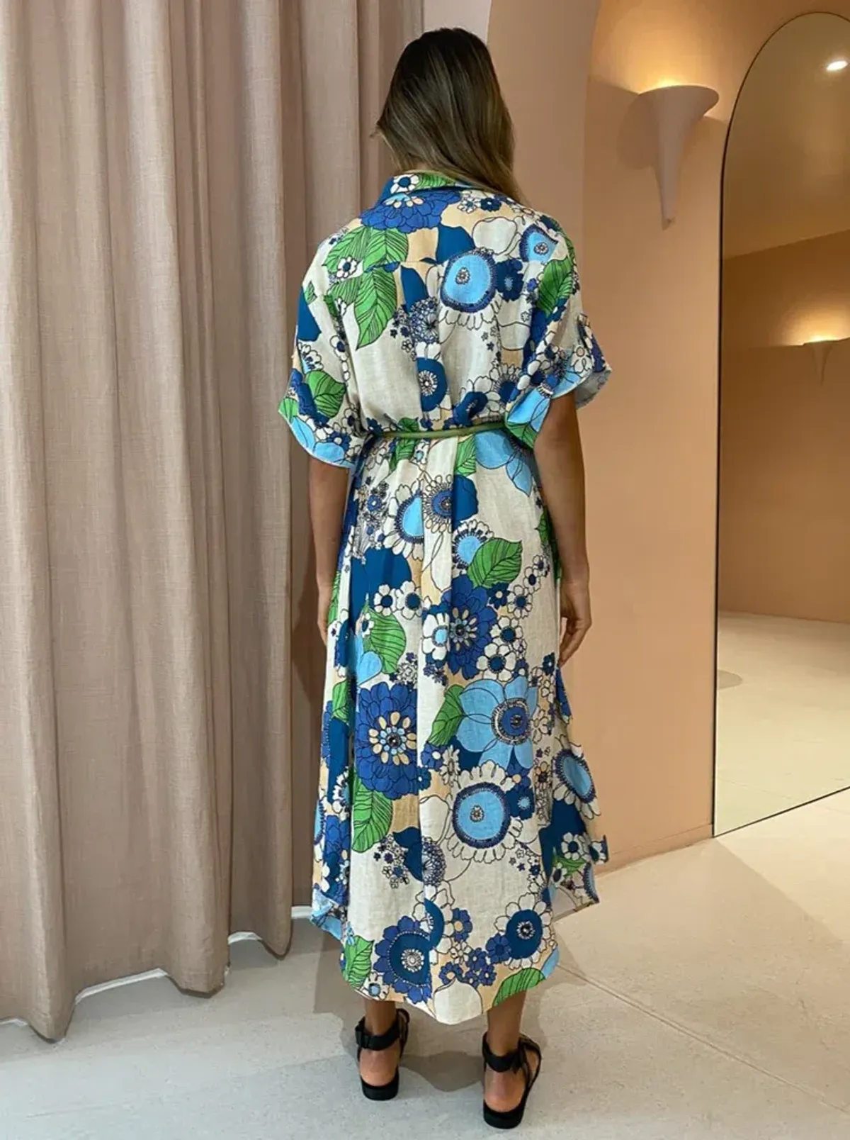 Alemais Farrah Shirtdress in Blue Size AU 10 - Image 5