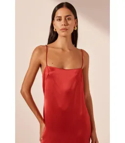 Shona Joy Moraya Dropped Waist Maxi Dress Chilli Red Size AU 10 for rent on The Volte - image 2
