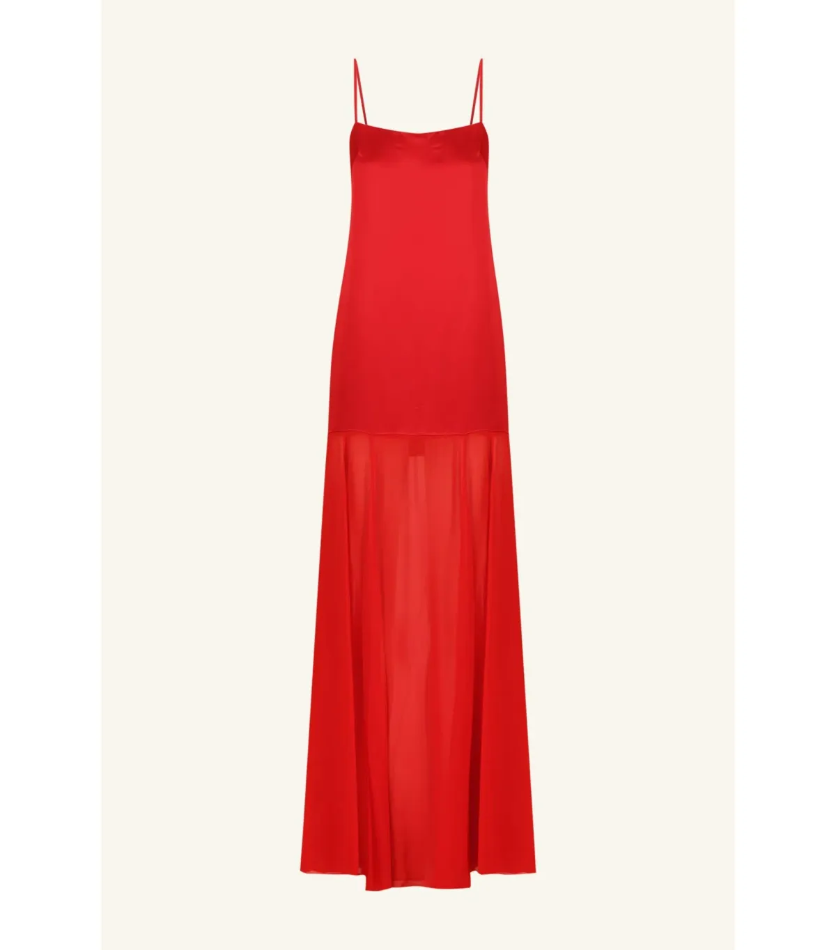 Shona Joy Moraya Dropped Waist Maxi Dress Chilli Red Size AU 10 - Image 5